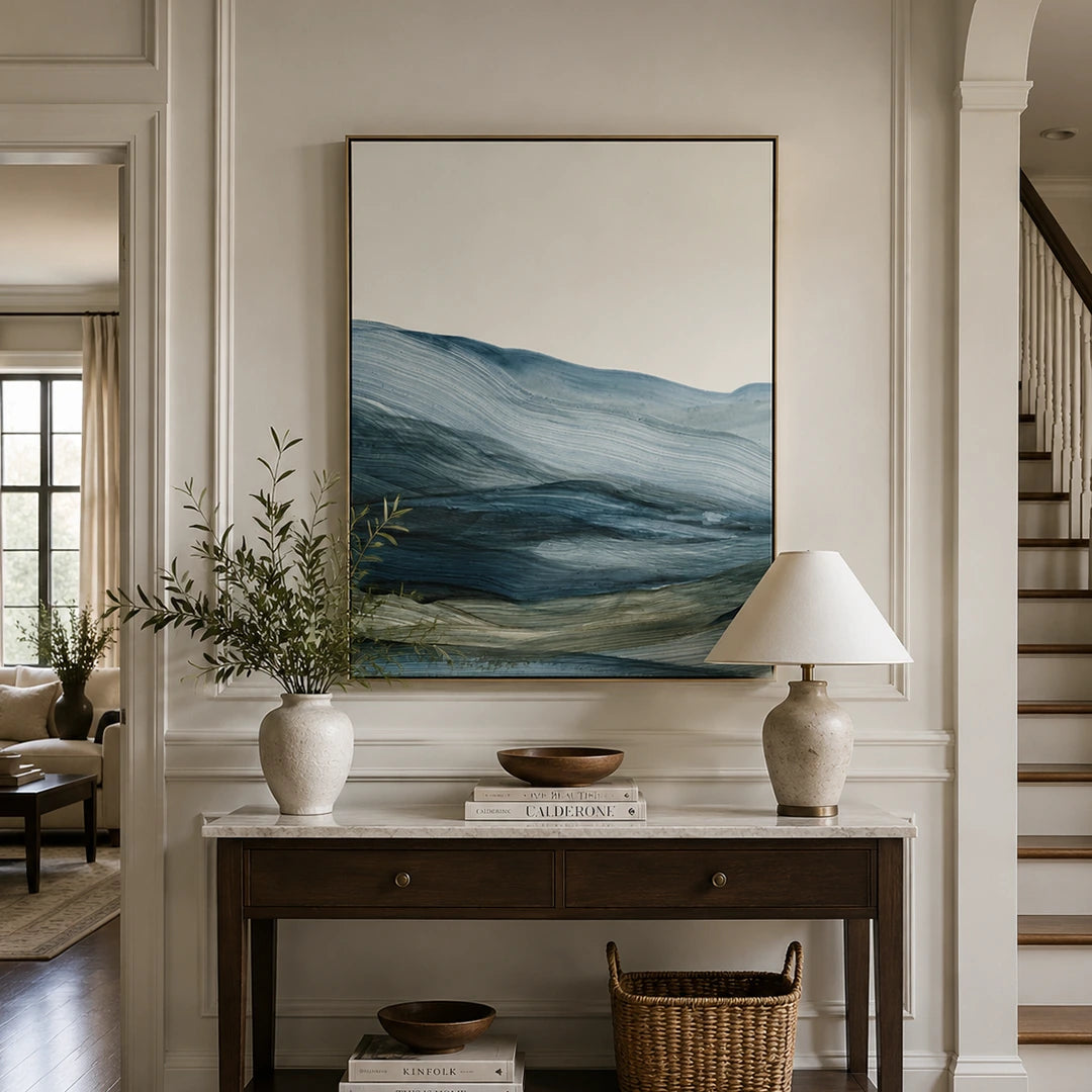 Mist Land 1 Modern Abstract Wall Art - XS / Matte Paper / Rolled Art - Nook At You