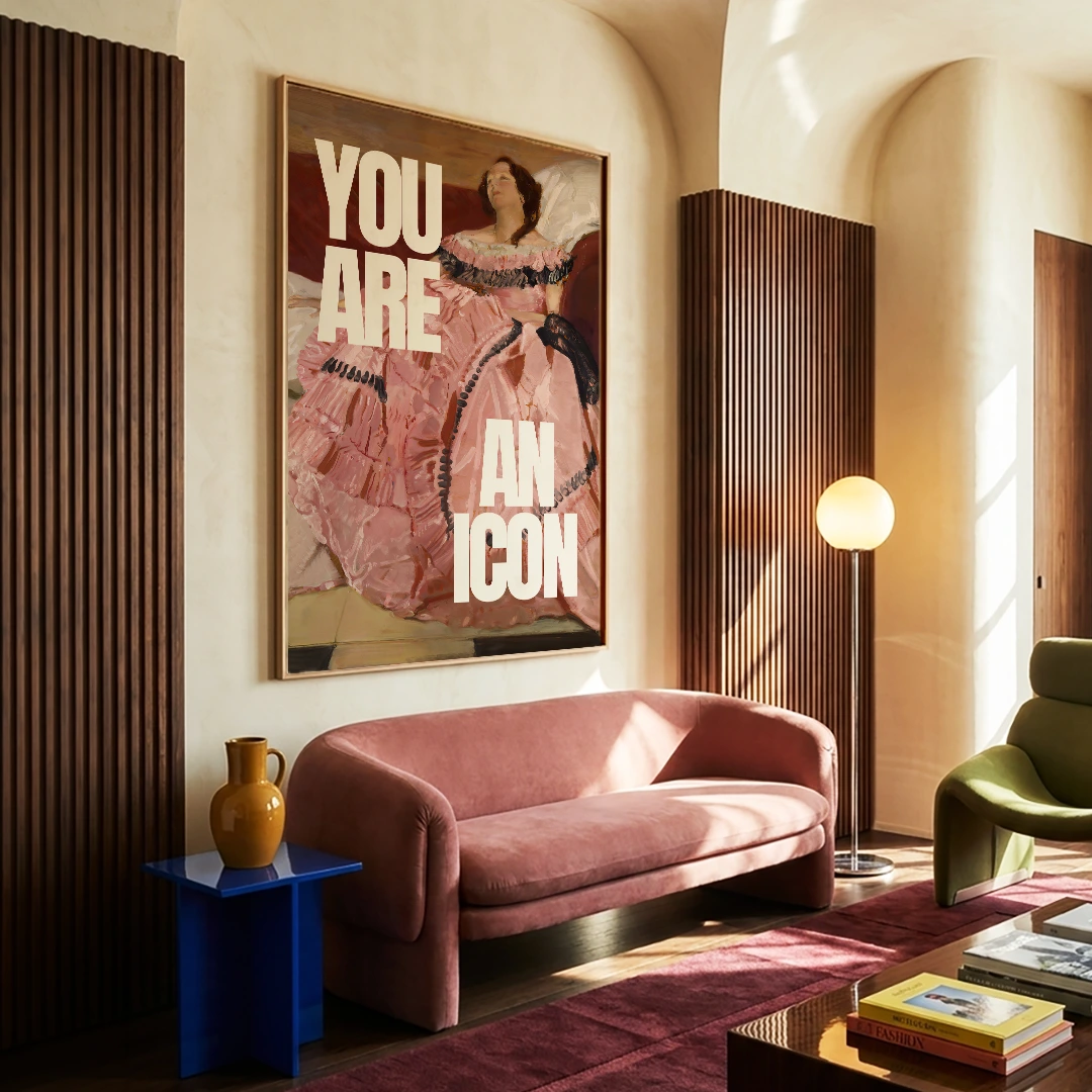 You Are An Icon Quirky Wall Art - XS / Matte Paper / Rolled Art - Nook At You