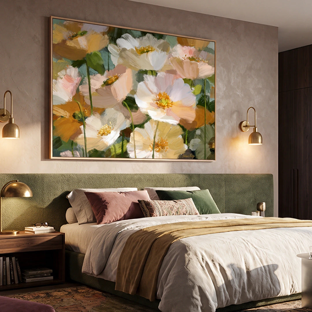 Creamy White Blossoms Floral Wall Art Poster - XS / Matte Paper / Rolled Art - Nook At You