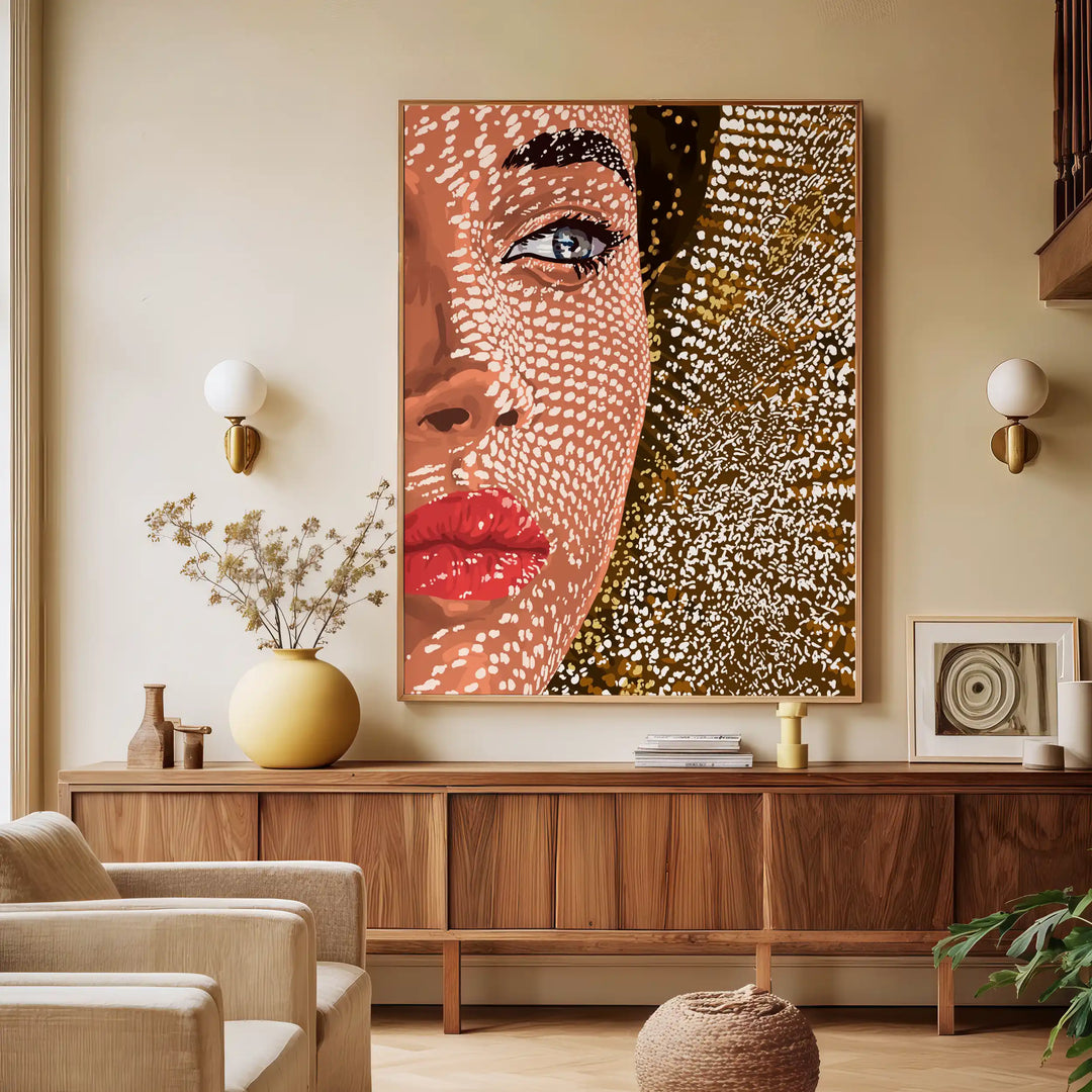 Under the Jute Hat, Bohemian Woman Fashion Painting - XS / Matte Paper / Rolled Art - Nook At You