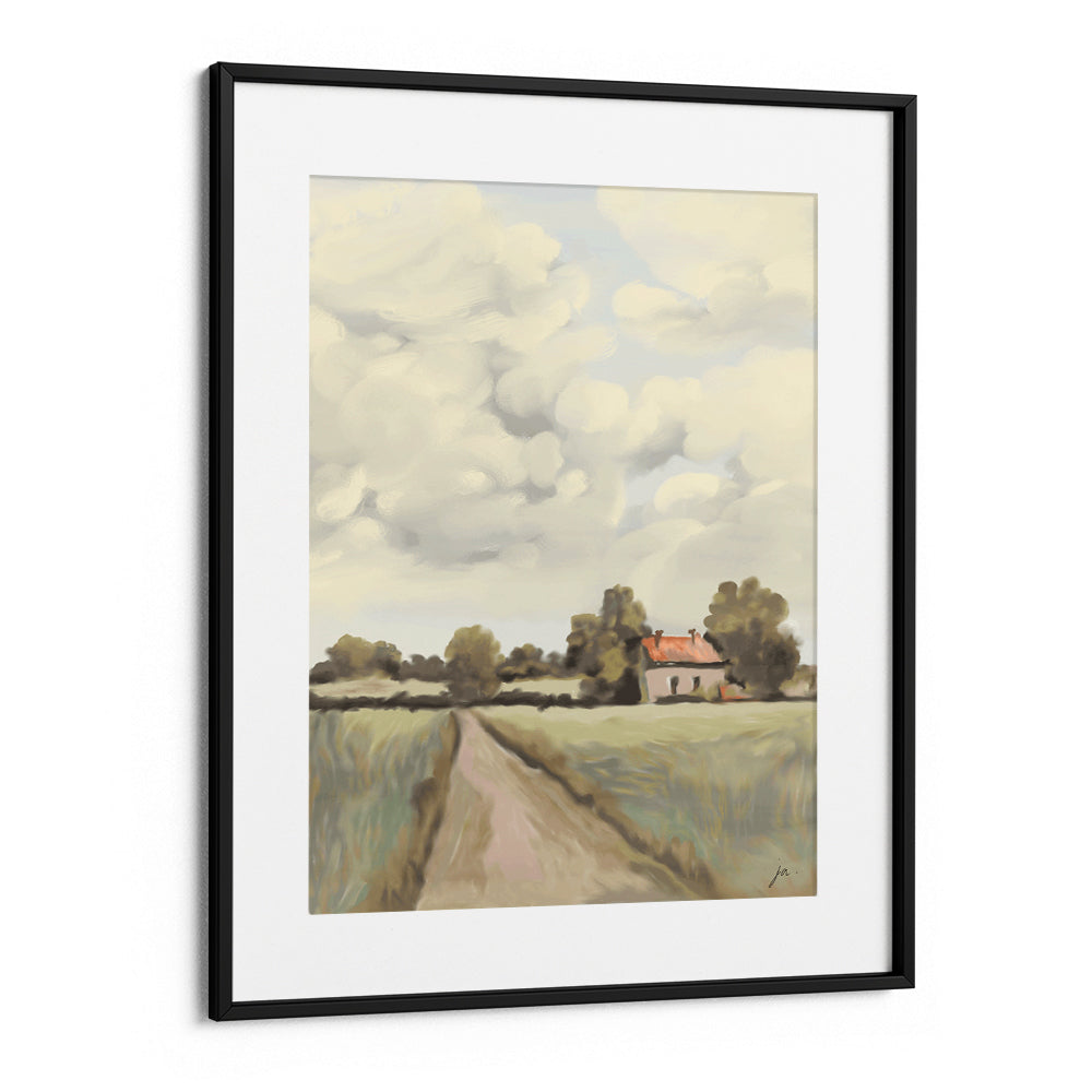 Red Roof Promises - Countryside Landscape Art Poster - XS / Matte Paper / Rolled Art - Nook At You