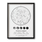 Custom Star Map Gift - White - Lunar