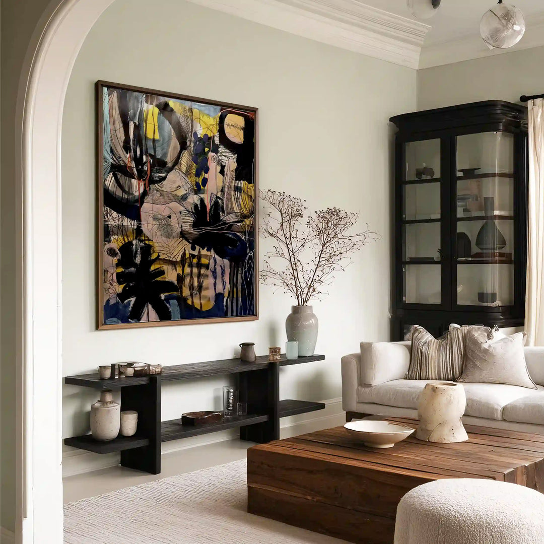 Chaotic Harmony Abstract Painting - XS / Matte Paper / Rolled Art - Nook At You