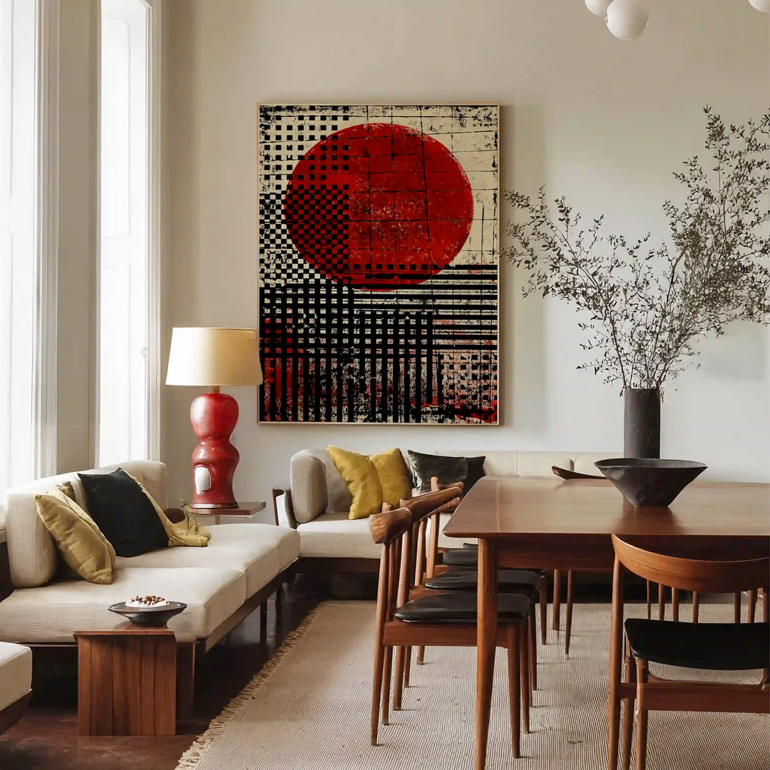 Empire Sun Canvas Painting - XS / Matte Paper / Rolled Art - Nook At You