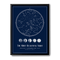 Custom Star Map - Navy Blue - Lunar
