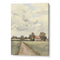 Red Roof Promises - Countryside Landscape Art Poster