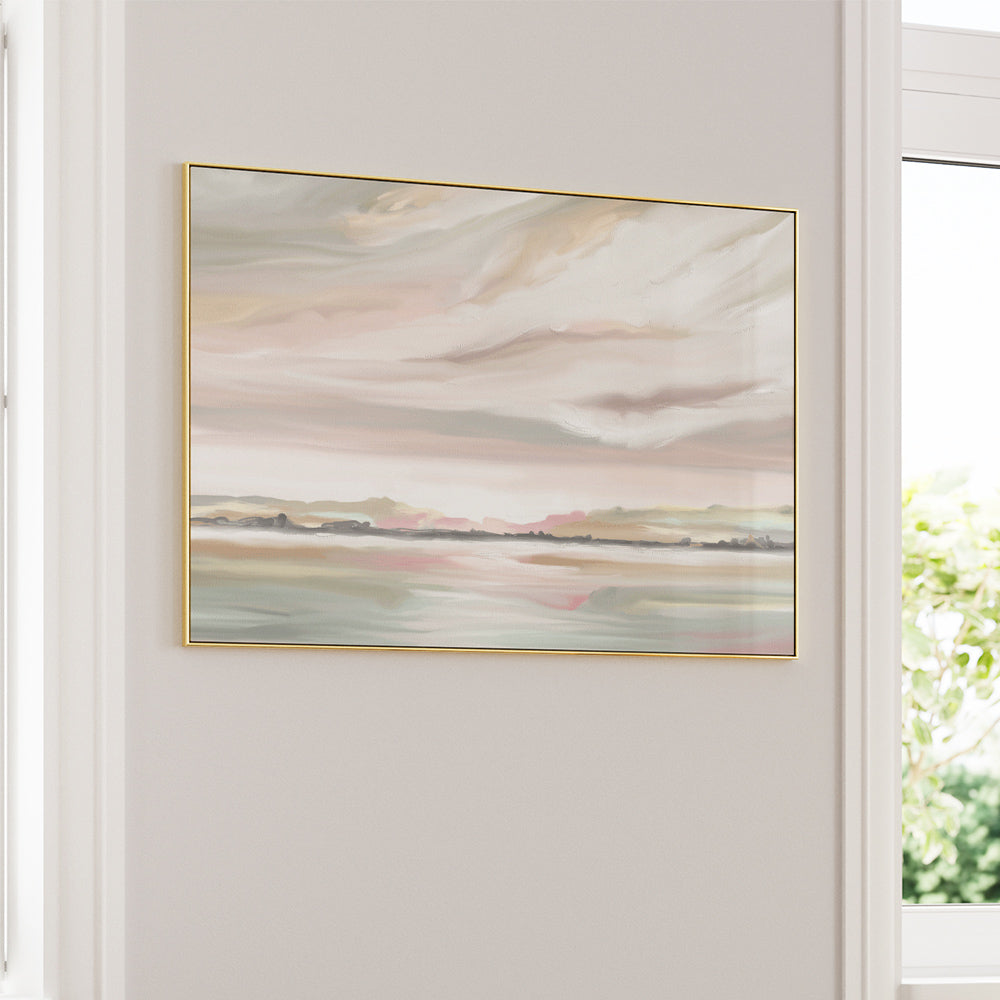 Misty Marshmallow Landscape Canvas Painting - 5XL / Canvas / Rolled Art - Nook At You