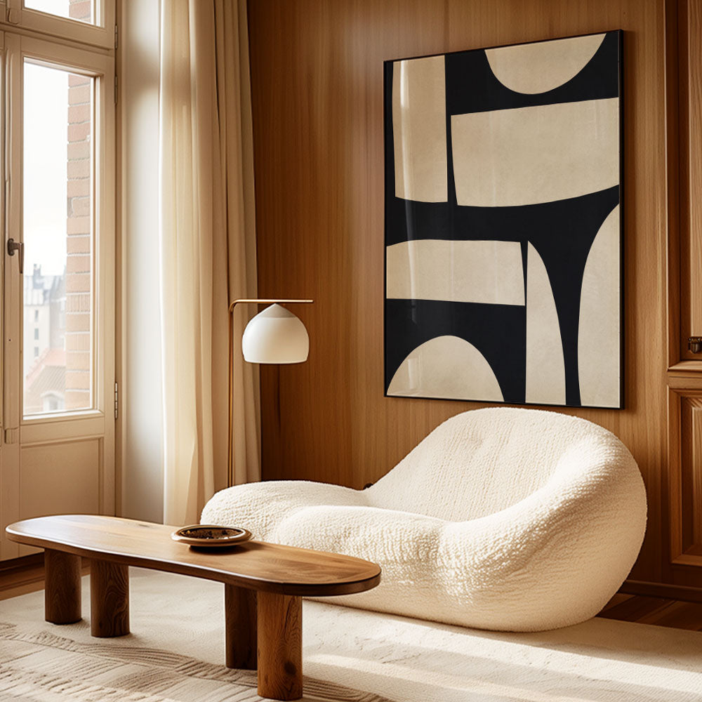 Curved shapes 2 - Abstract Wall Art - XS / Matte Paper / Rolled Art - Nook At You
