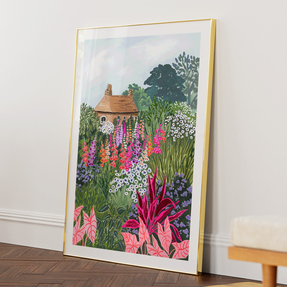 Lush Garden Landscape Wall Art - XS / Matte Paper / Rolled Art - Nook At You