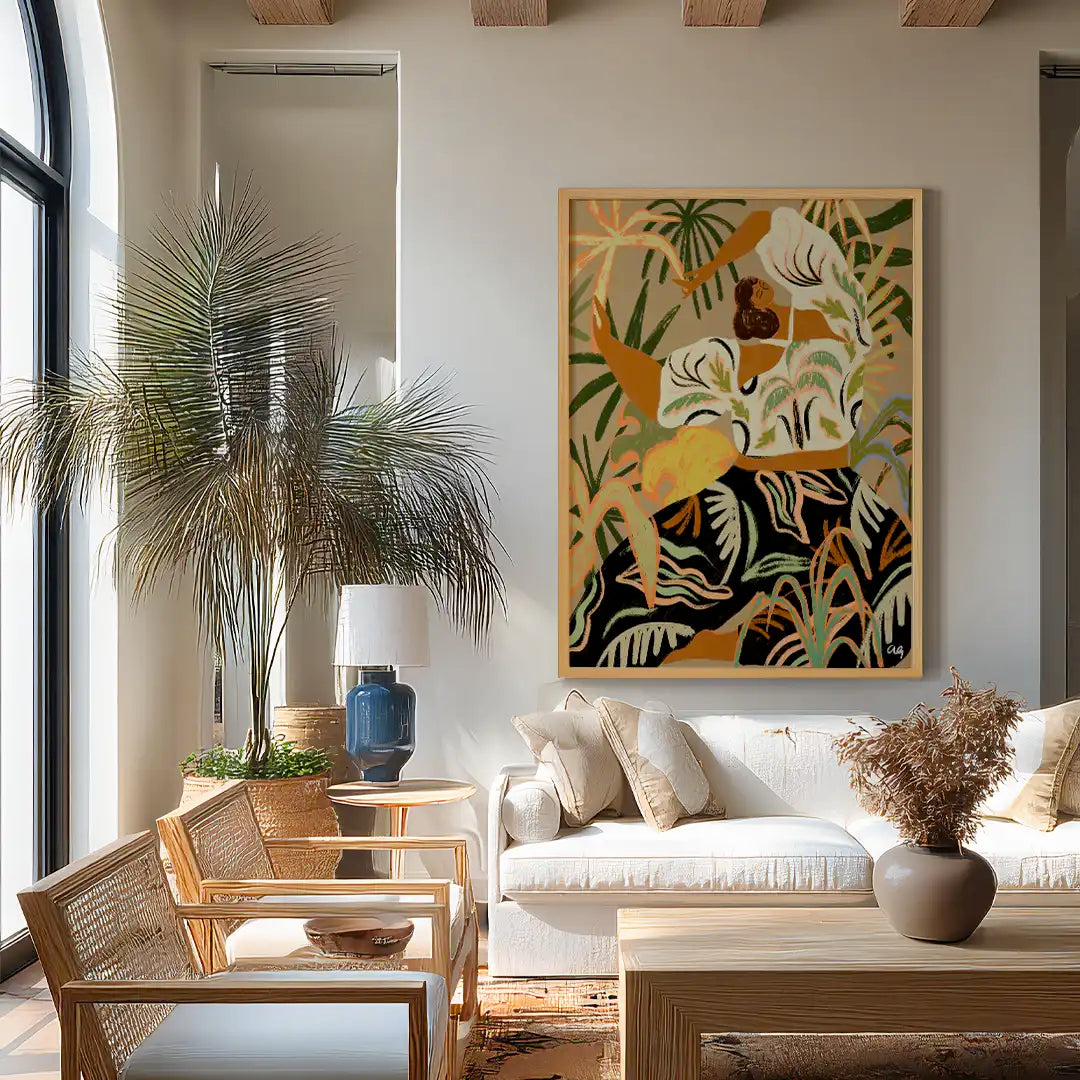 Nature Embrace Boho Artwork - XS / Matte Paper / Rolled Art - Nook At You