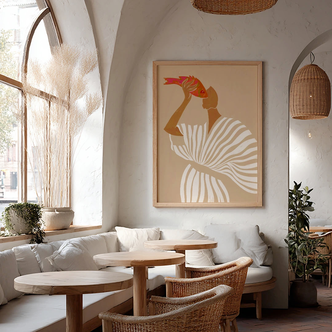 Fish Eye Paradox Boho Wall Art - XS / Matte Paper / Rolled Art - Nook At You