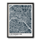 Custom Street Map Art - Deep Blue - Pantone