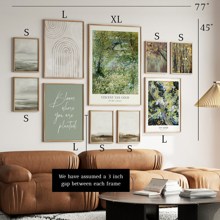 The Green Garden Gallery Wall Set of 10