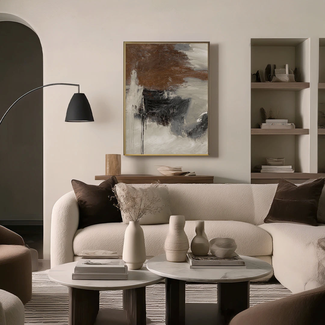 Glow Abstract Painting - XS / Matte Paper / Rolled Art - Nook At You