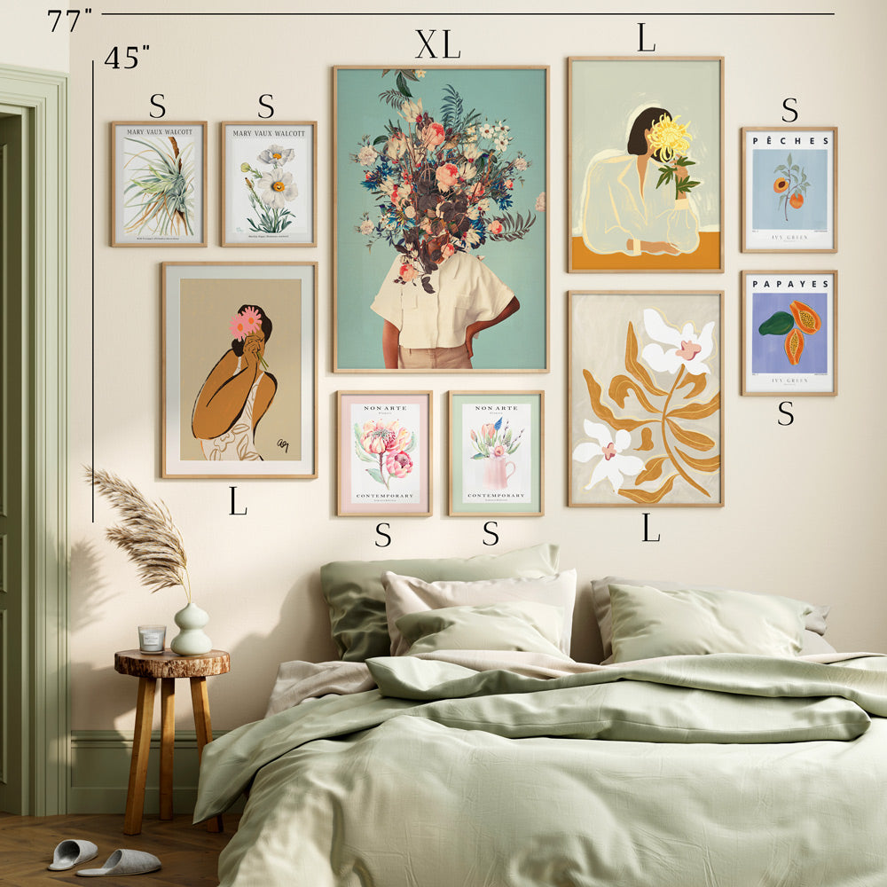 Gallery Wall Set: William Morris & Flower Market Poster Set of 10