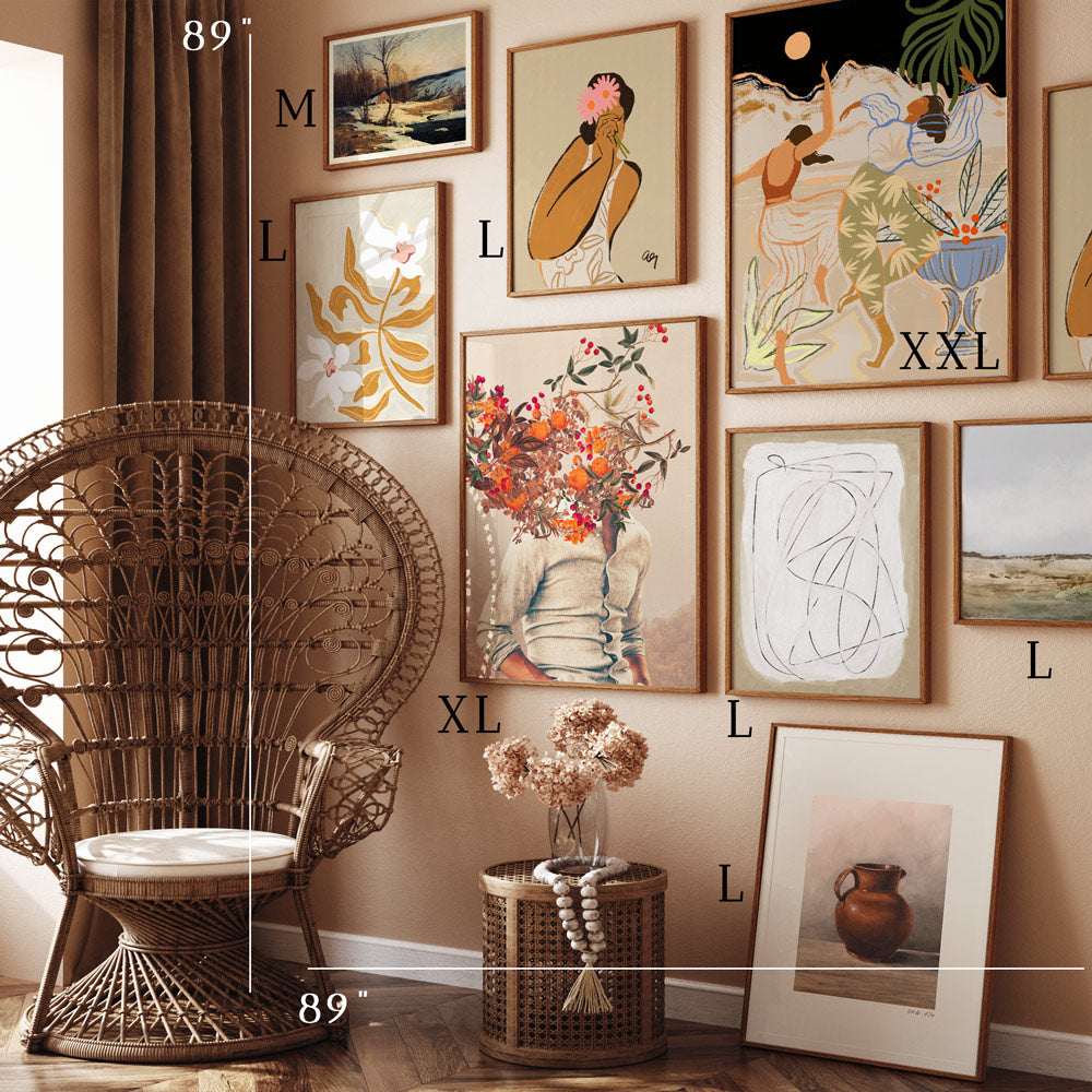 Radiant Harmony Gallery Wall Set of 8