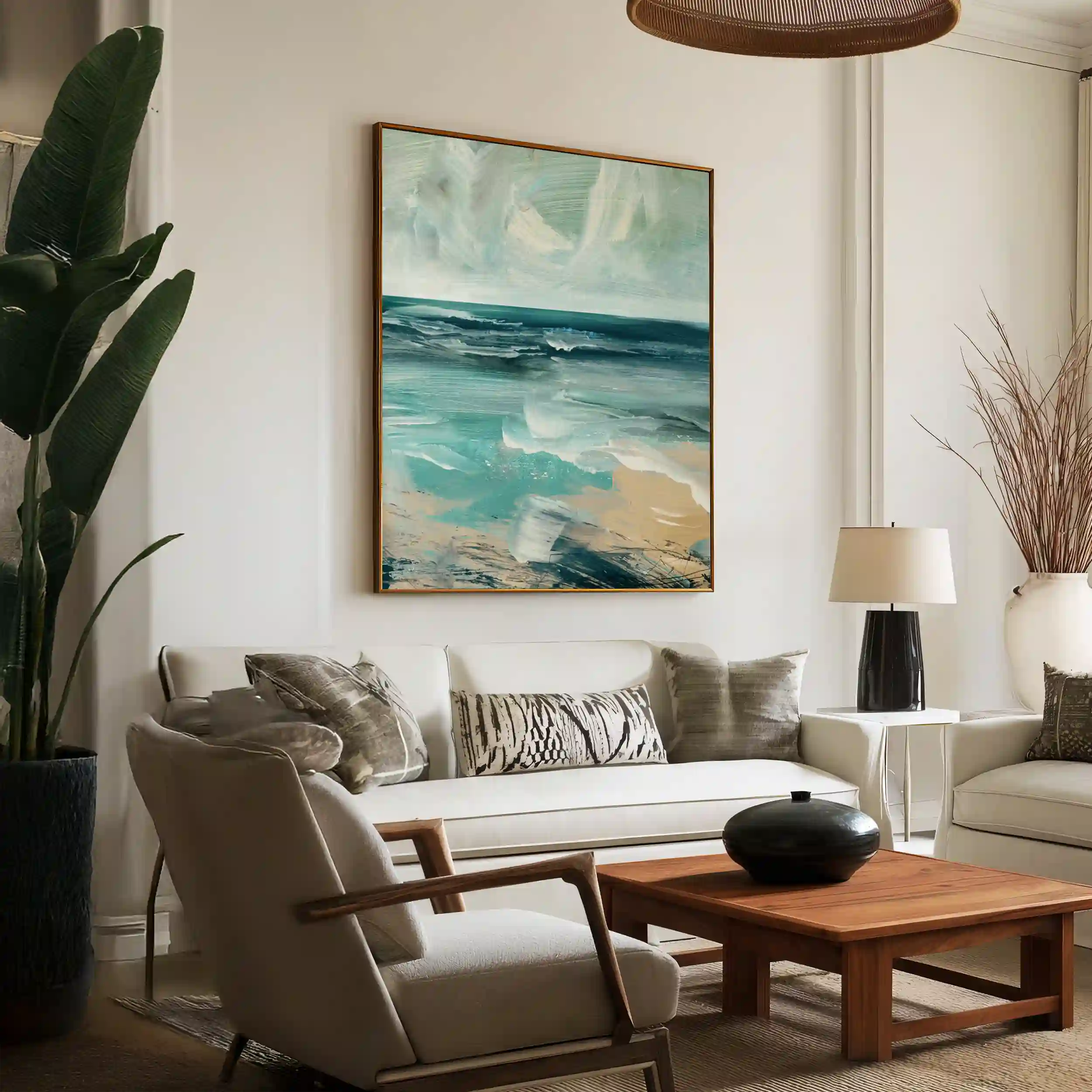 Turquoise coastal seascape