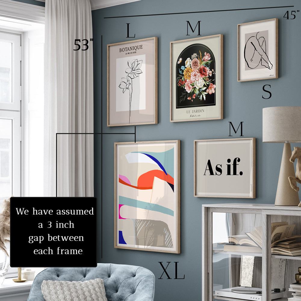 Minimalist Musings Gallery Wall Set of 5 Nook At You  