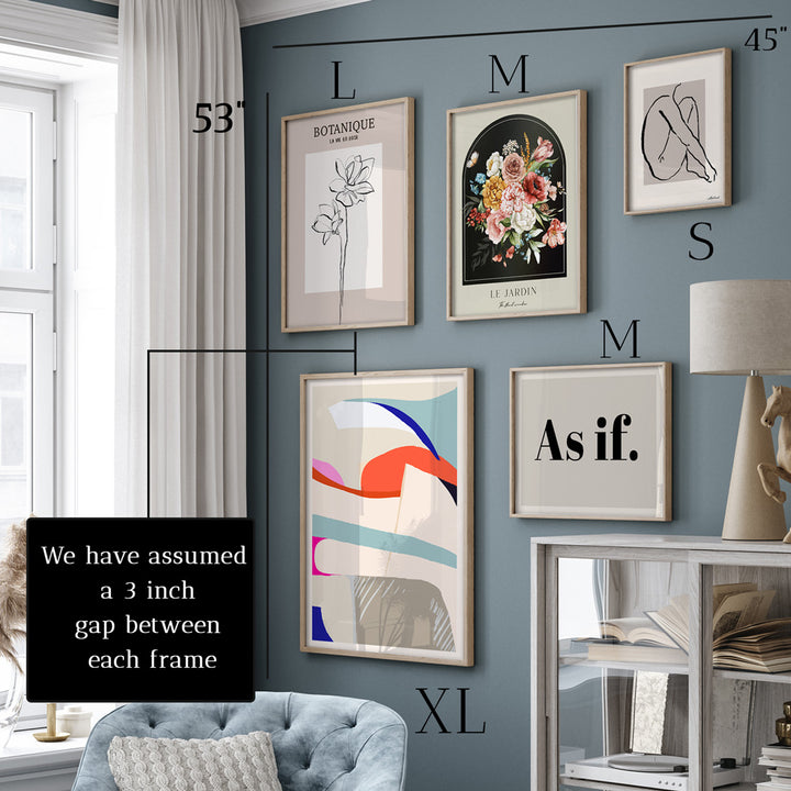 Minimalist Musings Gallery Wall Set of 5 Nook At You  