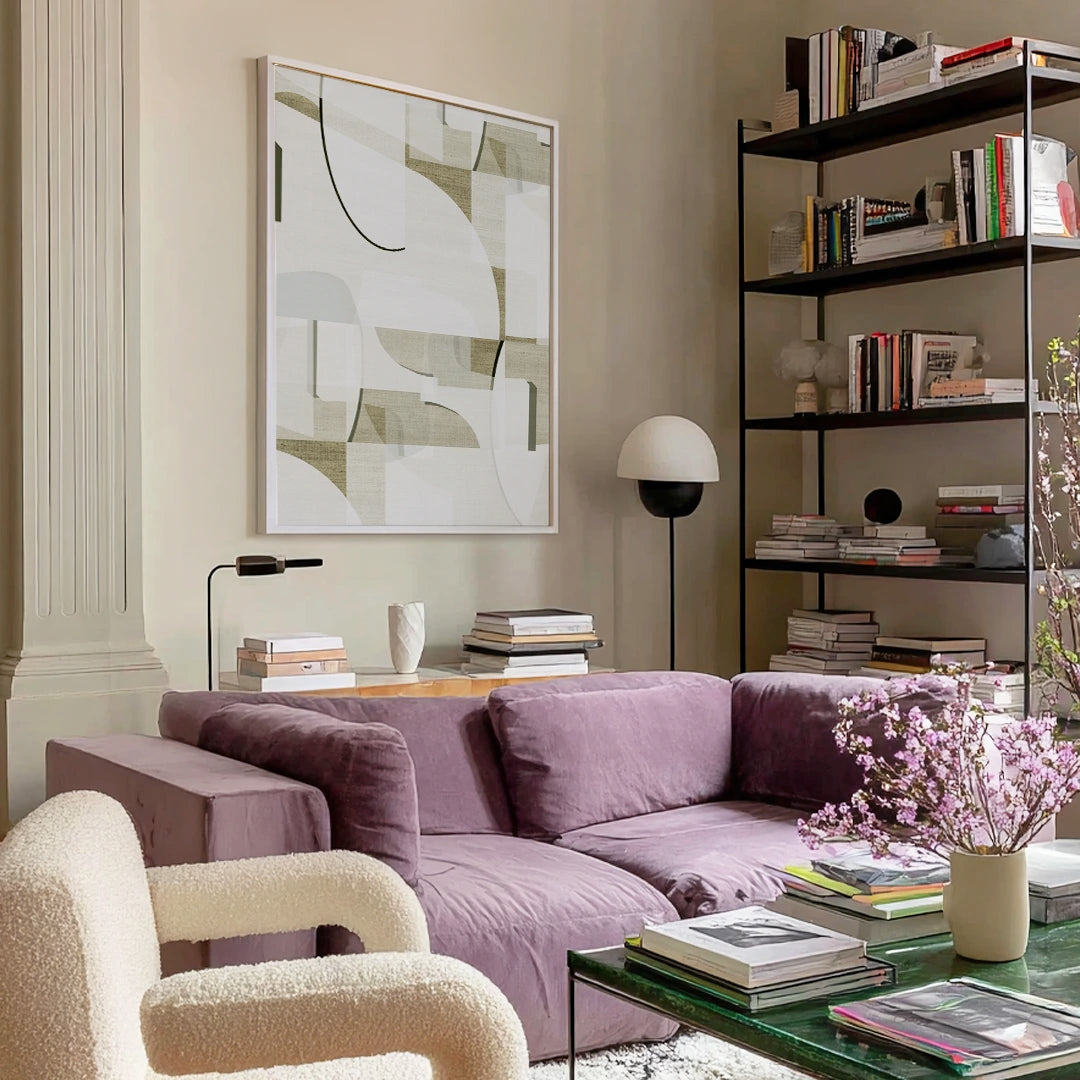 Neutral Curves 2 Bedroom Wall Art - XS / Matte Paper / Rolled Art - Nook At You