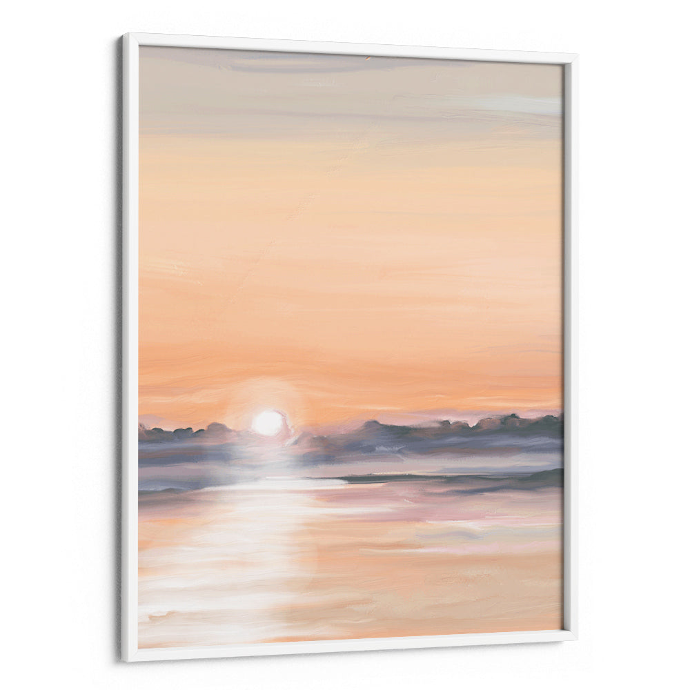Satin Skies Landscape Painting for Living Room - XS / Matte Paper / Rolled Art - Nook At You