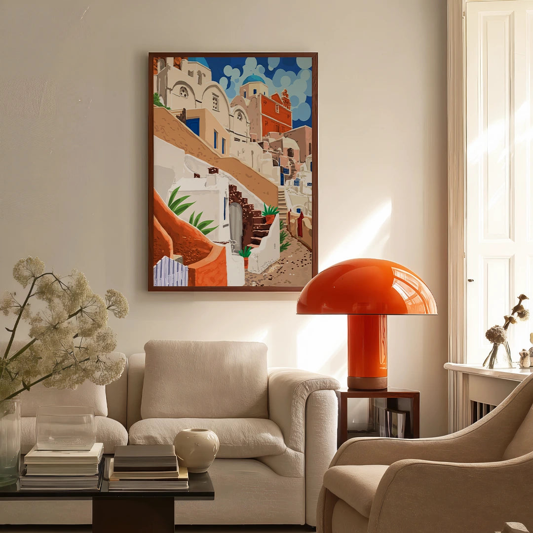 Somewhere Far Away Modern Wall Art Painting - XS / Matte Paper / Rolled Art - Nook At You
