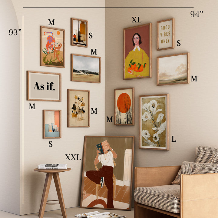 Cozy Reading Gallery Wall Set of 12