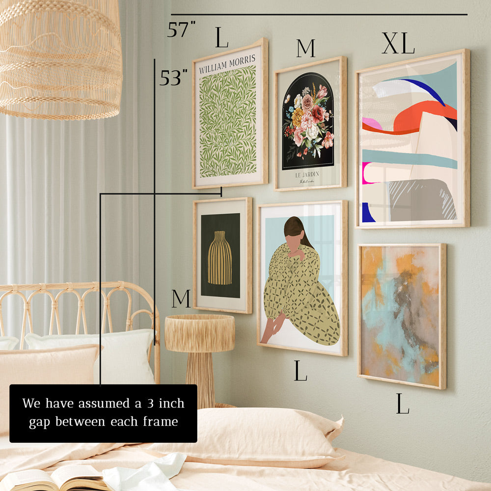 Sunburst Symphony Gallery Wall Set of 6 Nook At You  