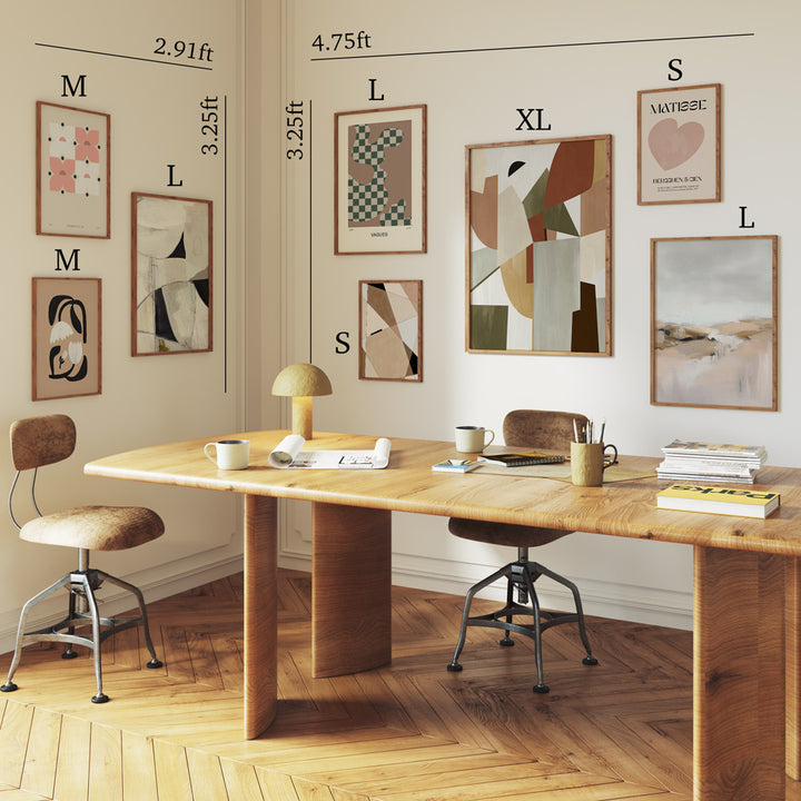 Serene Neutrals Gallery Wall Set Of 8