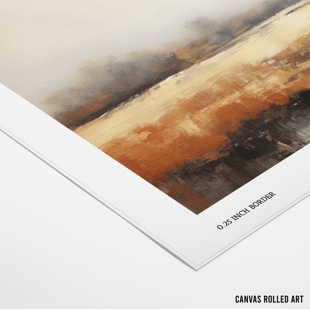 Golden Silence 1 Landscape Canvas Print - XS / Matte Paper / Rolled Art - Nook At You