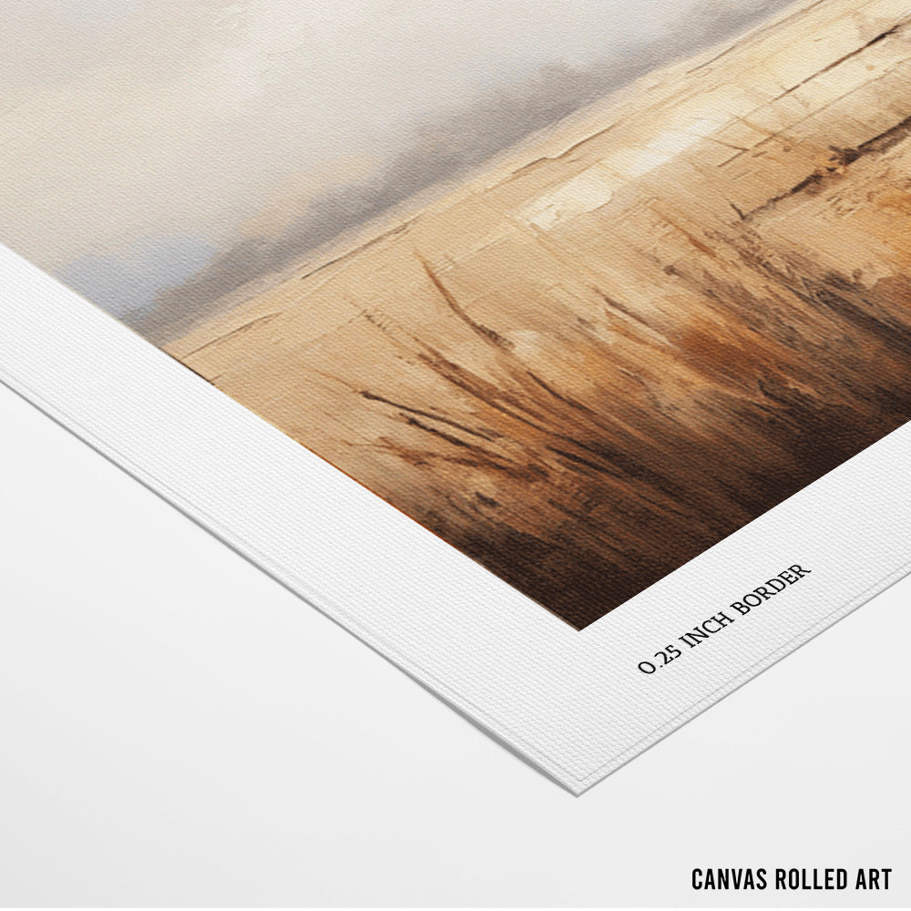 Golden Silence 2 Landscape Art Print - XS / Matte Paper / Rolled Art - Nook At You