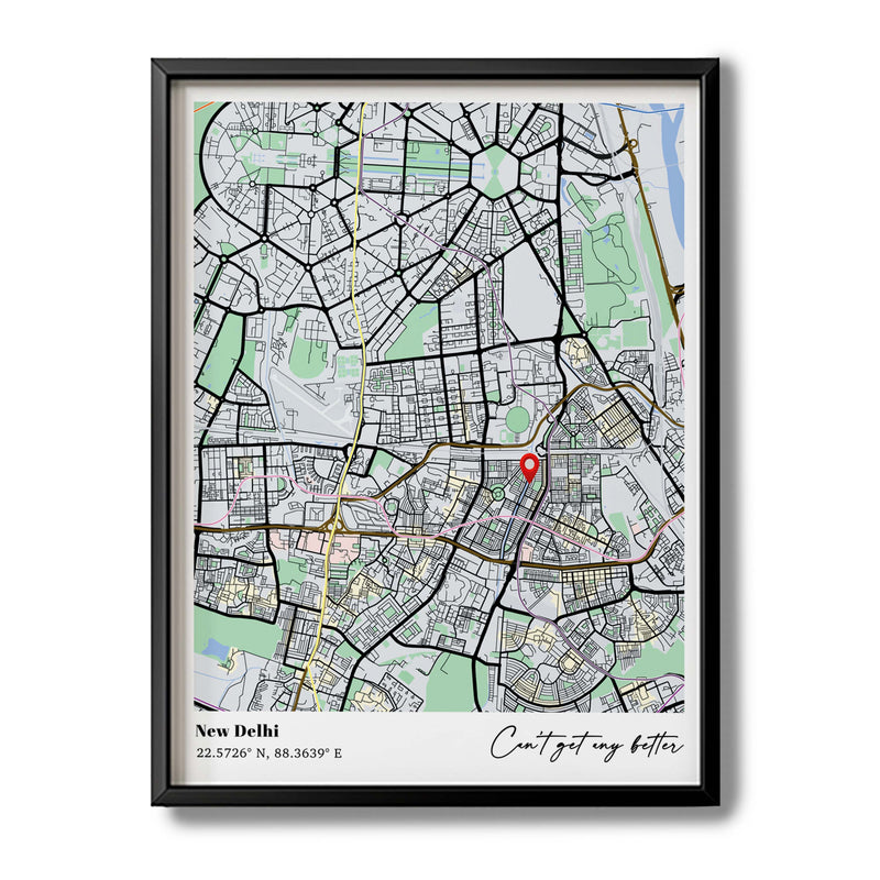 Custom Street Map Art - The Habitat