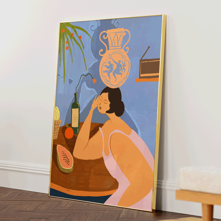 Be Still Boho Art Painting