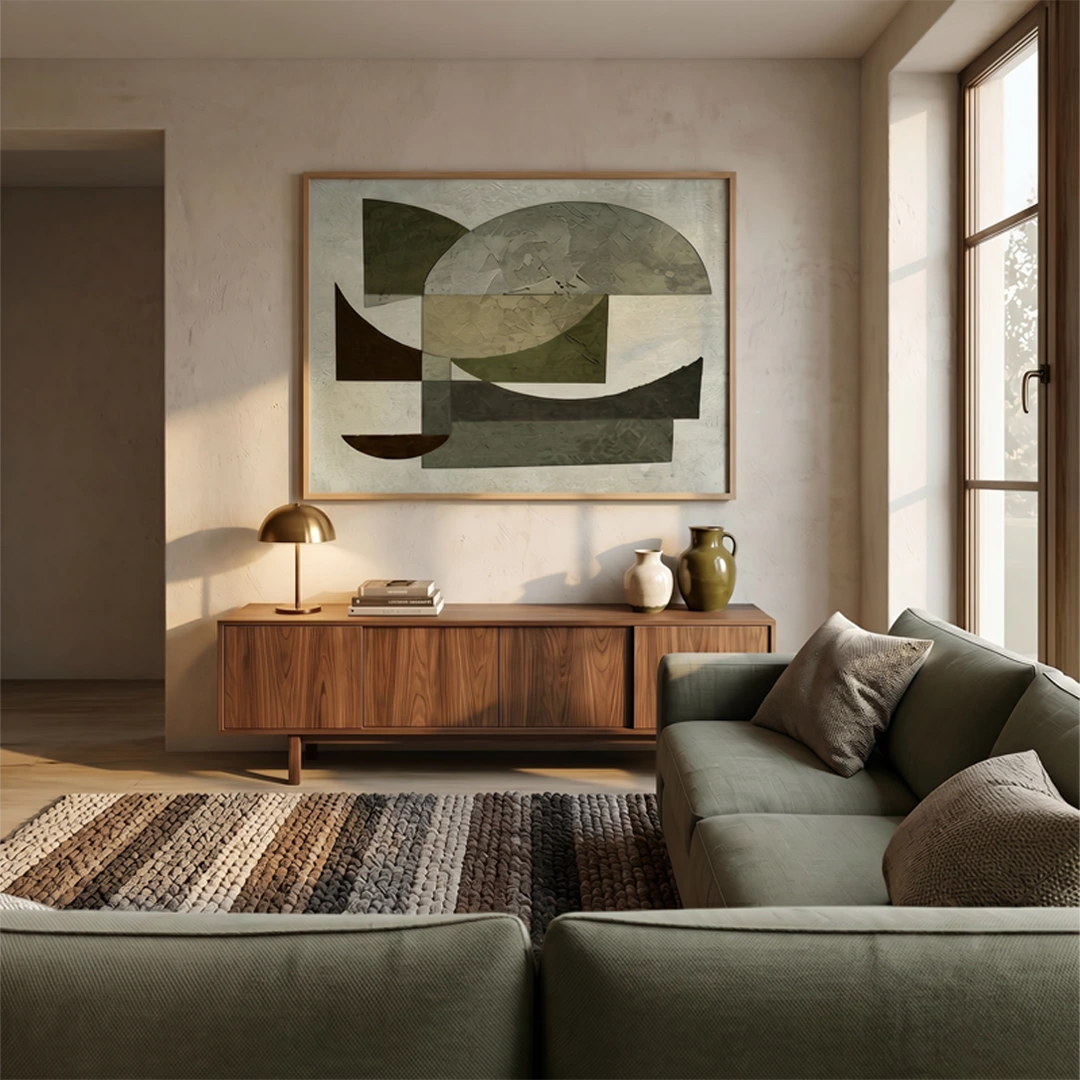 Shaped Abstract Wall Art Poster - XS / Matte Paper / Rolled Art - Nook At You