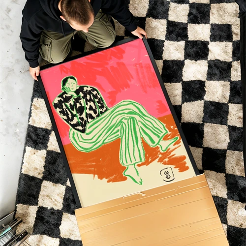 Oversized Wall Art Statement-sized art designed to anchor your space and instantly elevate the entire room.