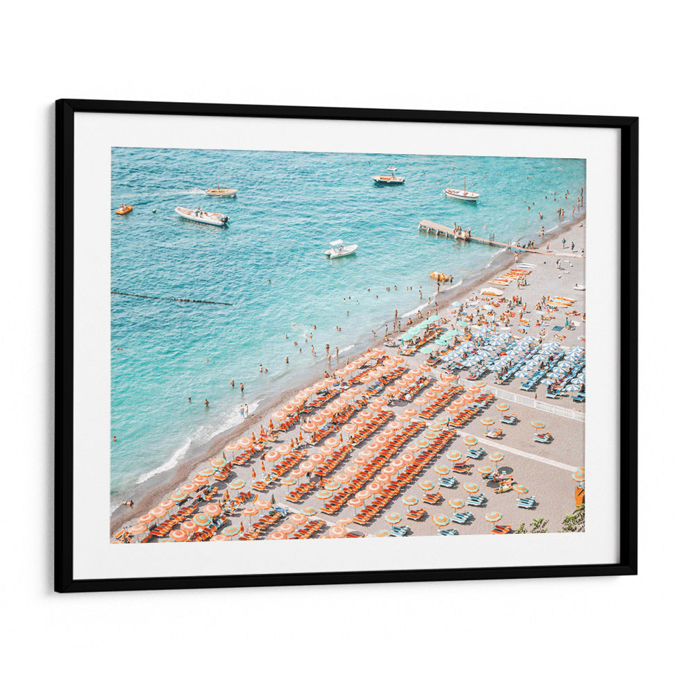 Positano Beach Landscape Wall Art (Horizontal) - XS / Matte Paper / Rolled Art - Nook At You