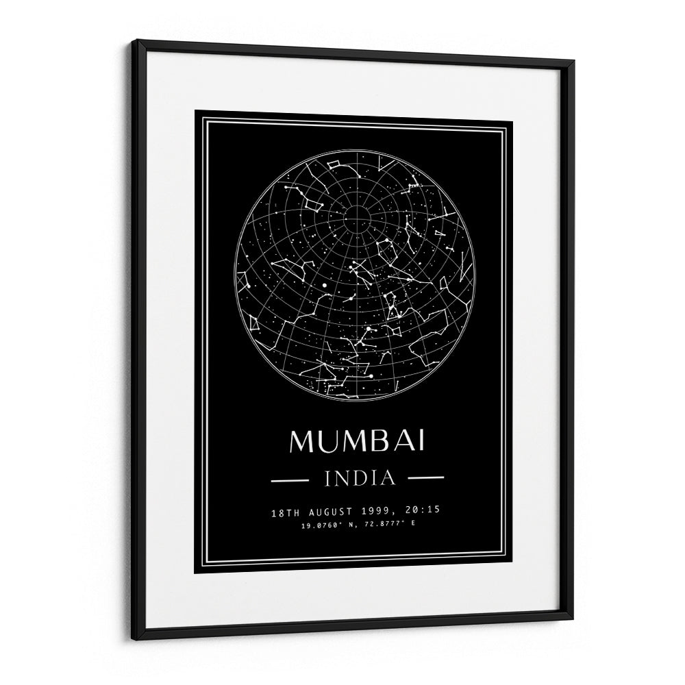 Custom Star Map - Black - Classic - XS / Canvas / Rolled Art - Nook At You