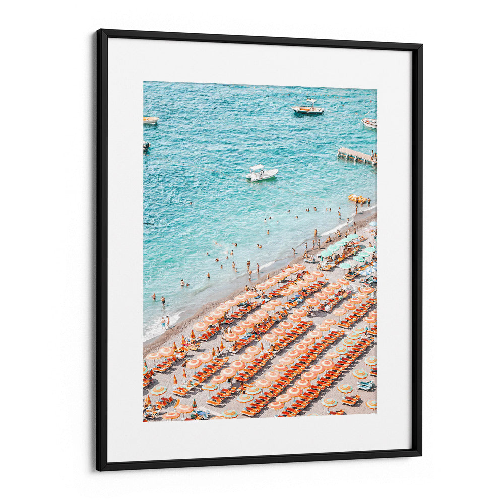 Positano Beach Landscape Art Print (Vertical) - XS / Matte Paper / Rolled Art - Nook At You