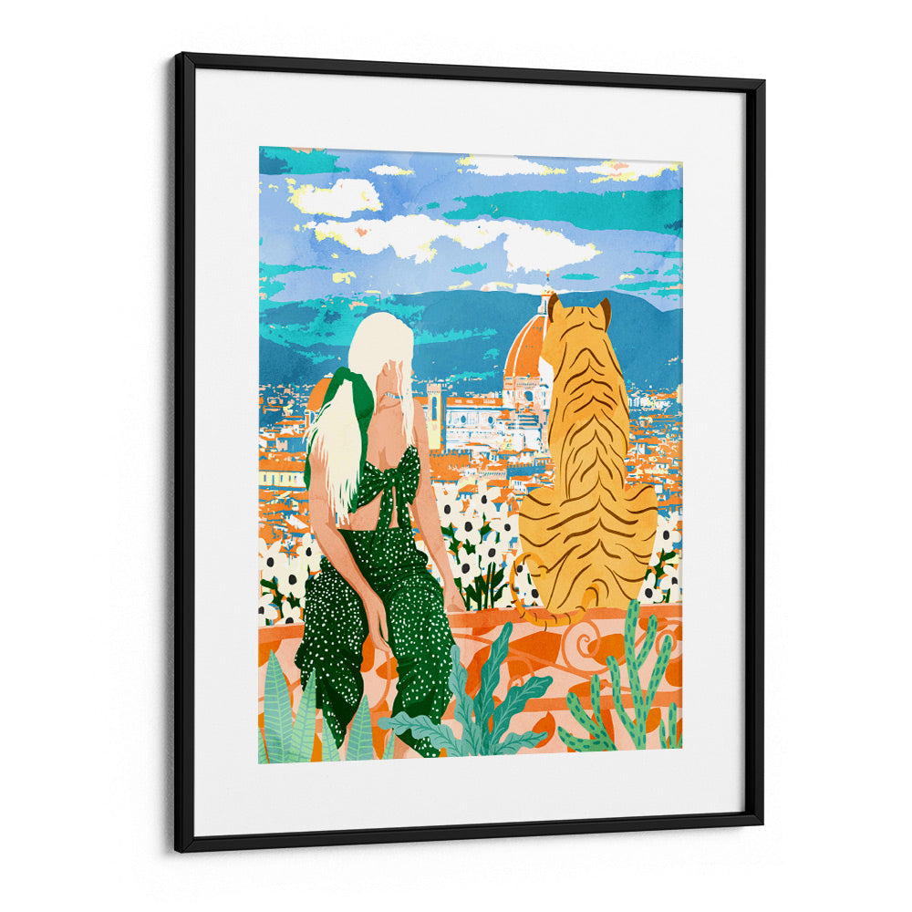 The Italian View Women Illustrations Wall Art - XS / Matte Paper / Rolled Art - Nook At You