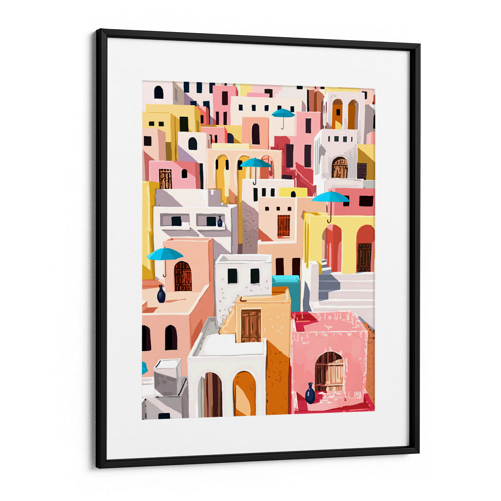 Pastel Cityscape Canvas Painting - XS / Matte Paper / Rolled Art - Nook At You