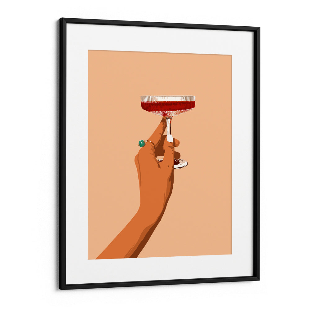 A Hand Holding A Glass Of Red Wine Art Print - XS / Matte Paper / Rolled Art - Nook At You