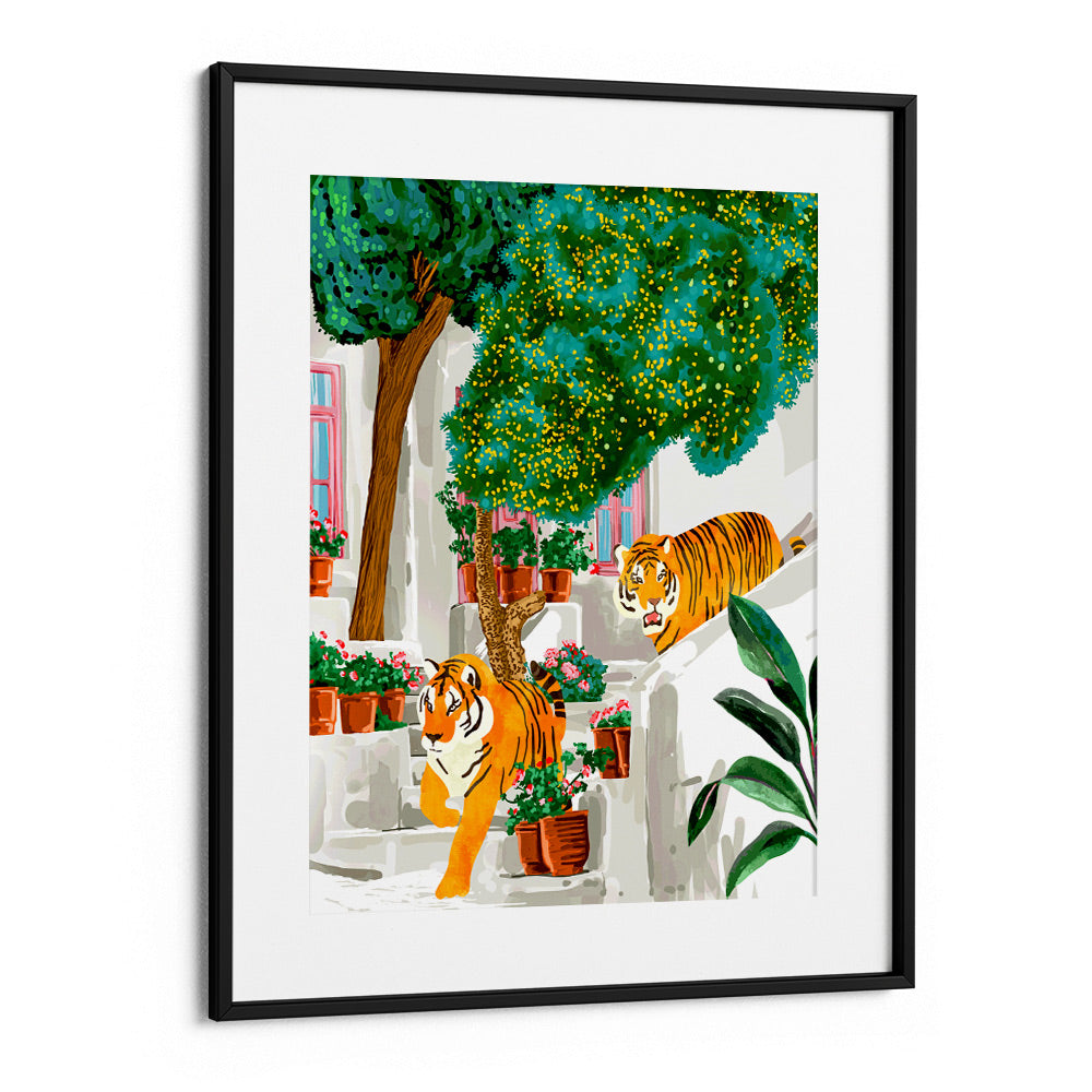 Tiger Tropical Luxury Villa Art Print - XS / Matte Paper / Rolled Art - Nook At You