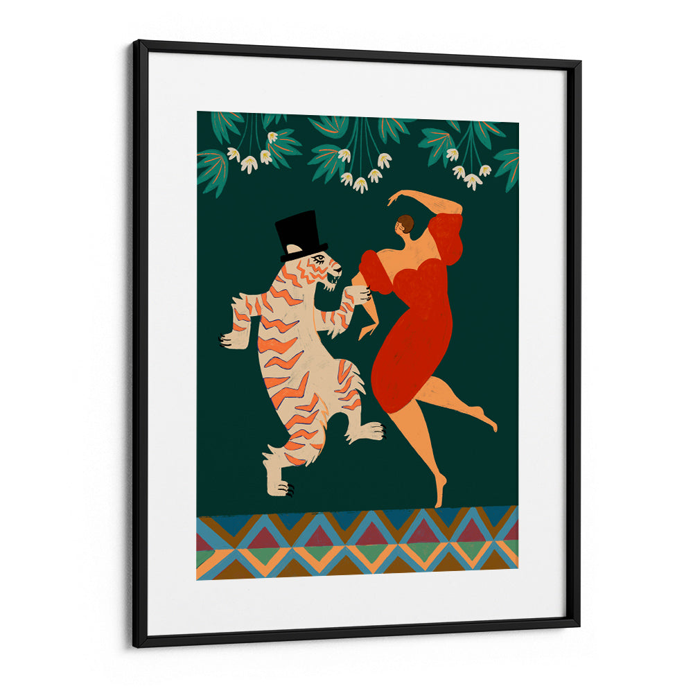 Dance with a Tiger Wall Art Print - 5XL / Canvas / Rolled Art - Nook At You