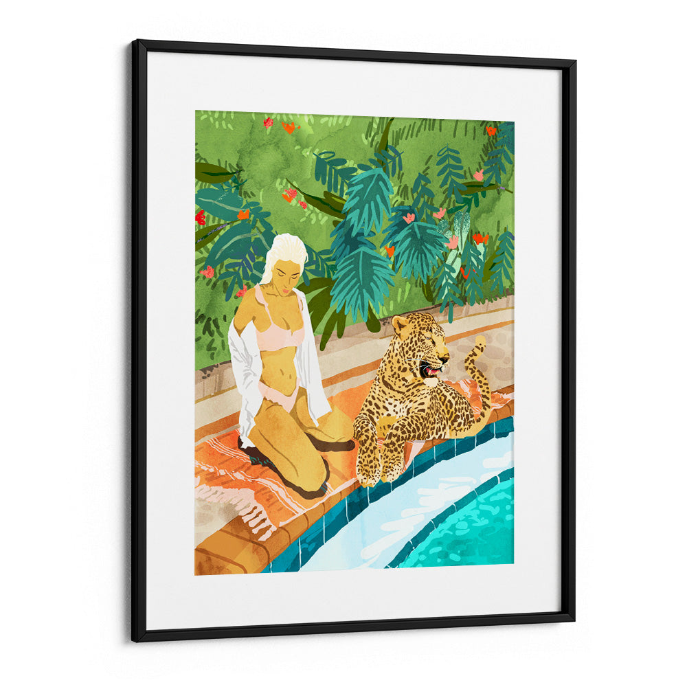 Cheetah On the Wild Side Botanical Wall Art - XS / Matte Paper / Rolled Art - Nook At You