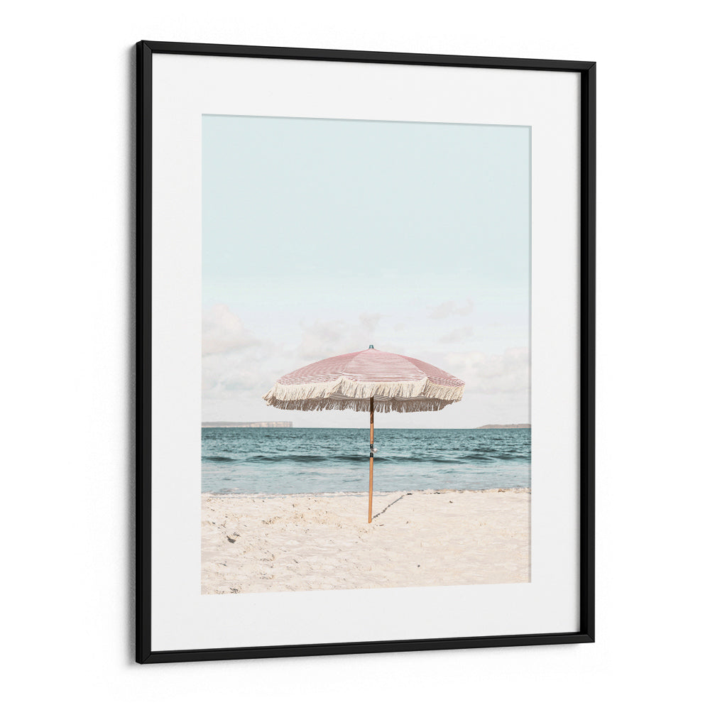 Pink Umbrella Landscape Art Print - XS / Matte Paper / Rolled Art - Nook At You