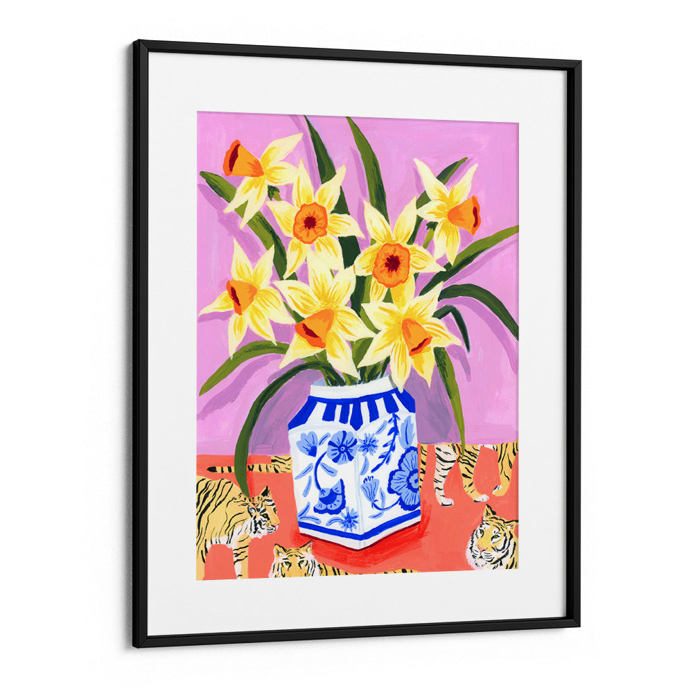 Daffodil Parade Boho painting - XS / Matte Paper / Rolled Art - Nook At You