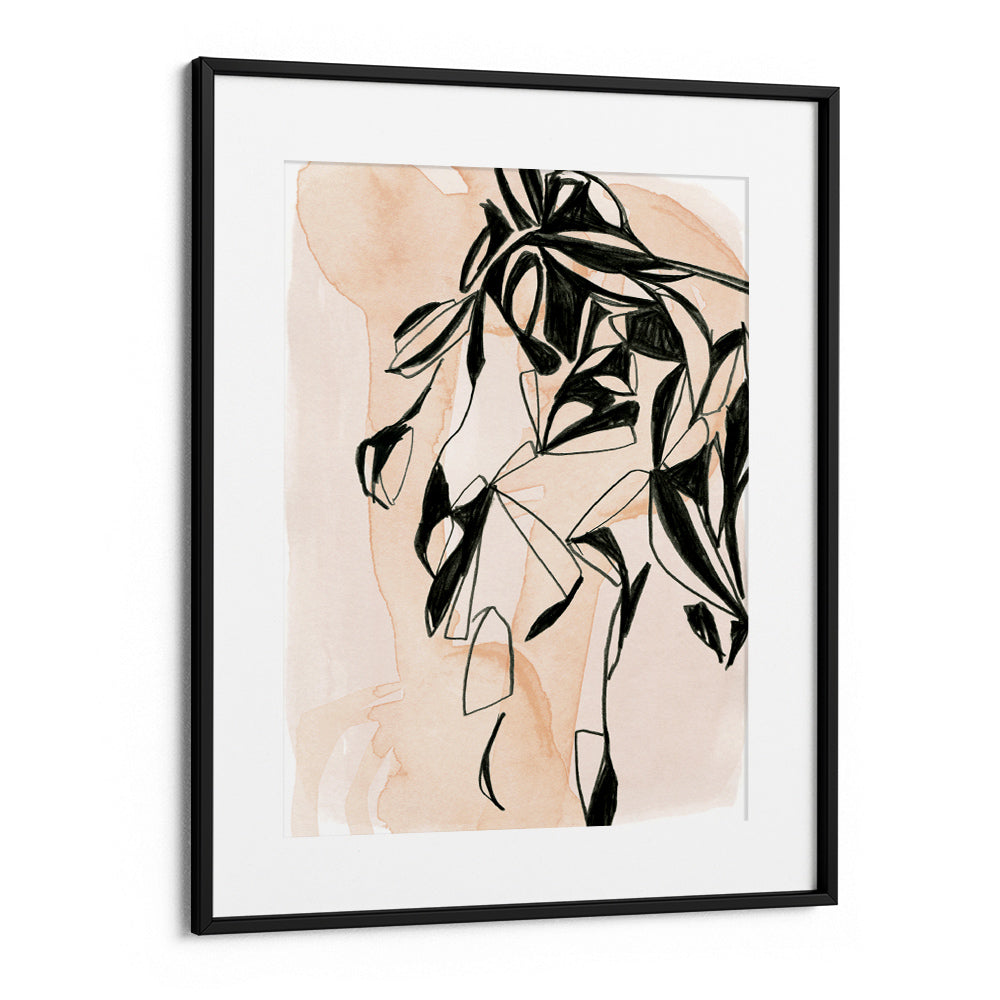 Monochrome Leaves Abstract Wall Art - XS / Matte Paper / Rolled Art - Nook At You