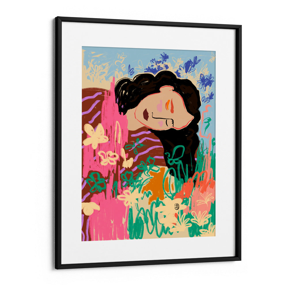 Expressive Figure Boho Art Print - XS / Matte Paper / Rolled Art - Nook At You