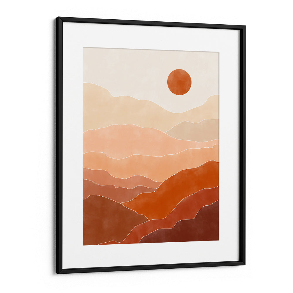 Desert Sun Rise Boho Art Painting - XS / Matte Paper / Rolled Art - Nook At You