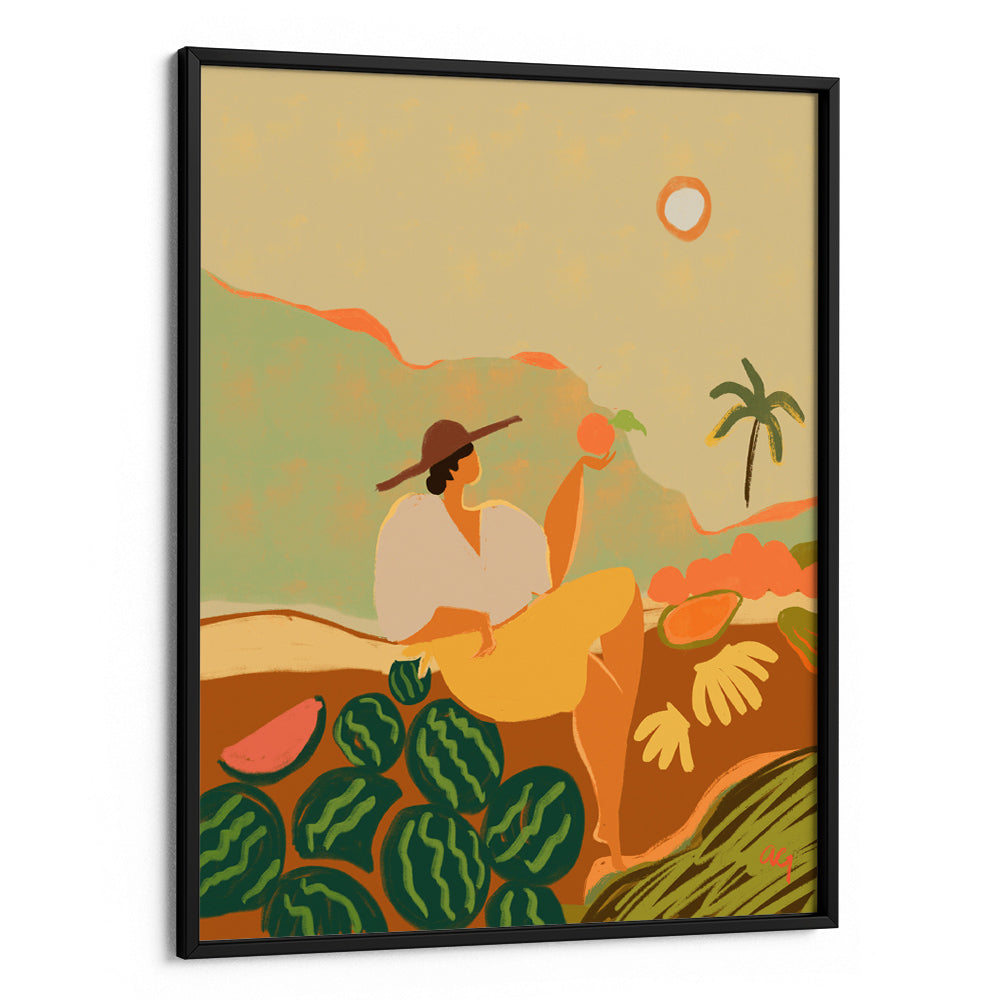 Farmer Guava Boho Art Print - XS / Matte Paper / Rolled Art - Nook At You